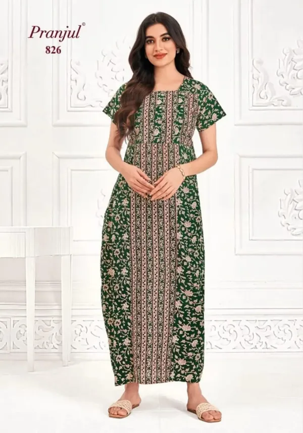 Pure Cotton Pranjul Nighty | PN829